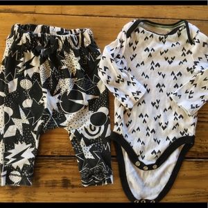 0-3mo Cat & Jack Geometric Outfit
